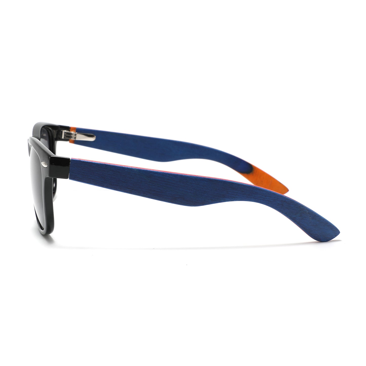 VAYA BLUE SKATEBOARD Sunglasses Polarised Grey Lens Wooden Arms