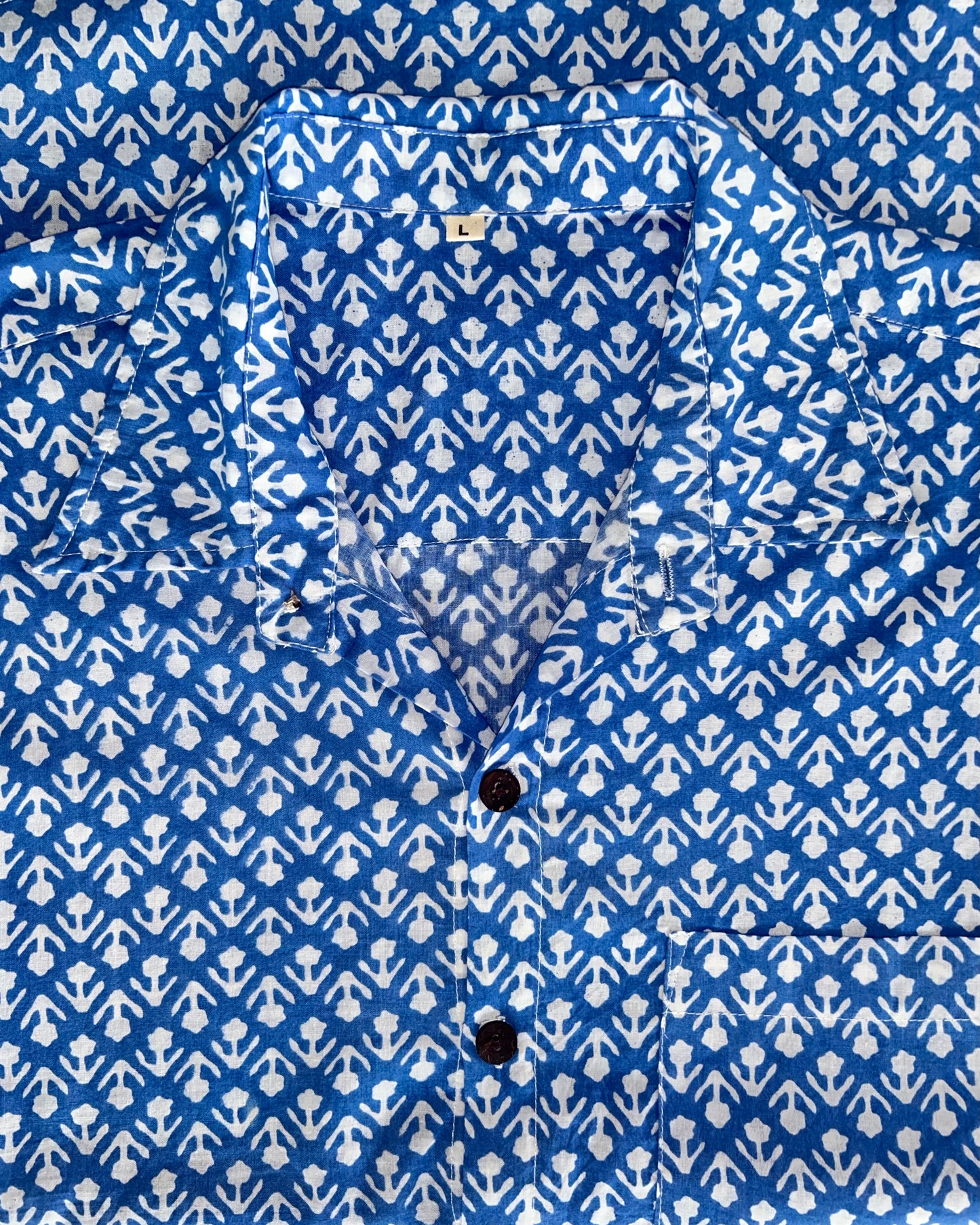 Men's Printed 100% Cotton Shirt | BluePrint - Hashtag Bamboo