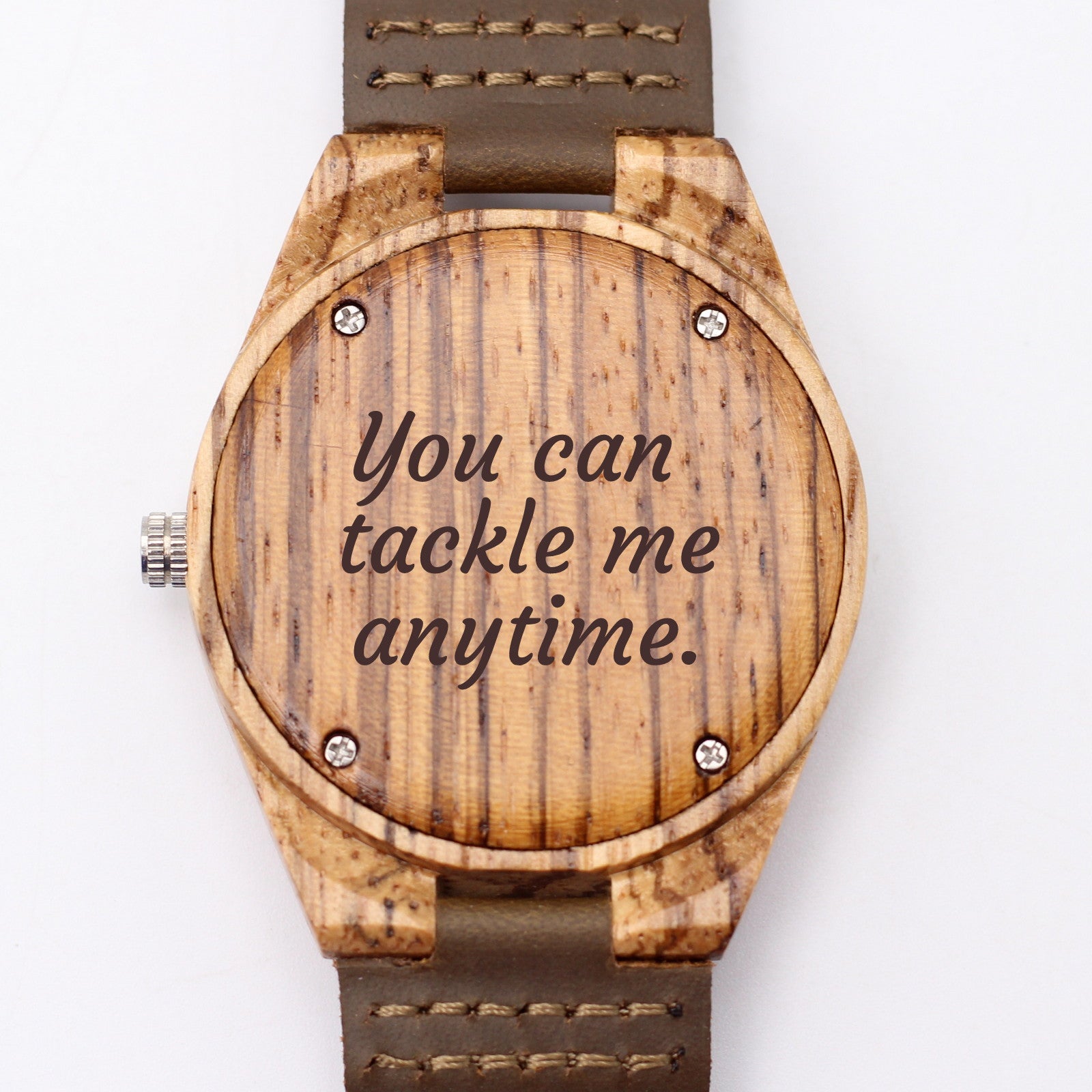 We're flipping delighted to showcase THE BOKKIE - our new ladies wooden watch that proudly showcases the iconic #greenandgold colours. Personalise it with a 'Briefie aan jou Liefie'..