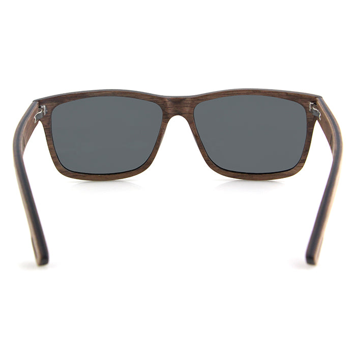 BRILL WALNUT GREY Polarised Lens Men's Sunglasses - Hashtag Bamboo