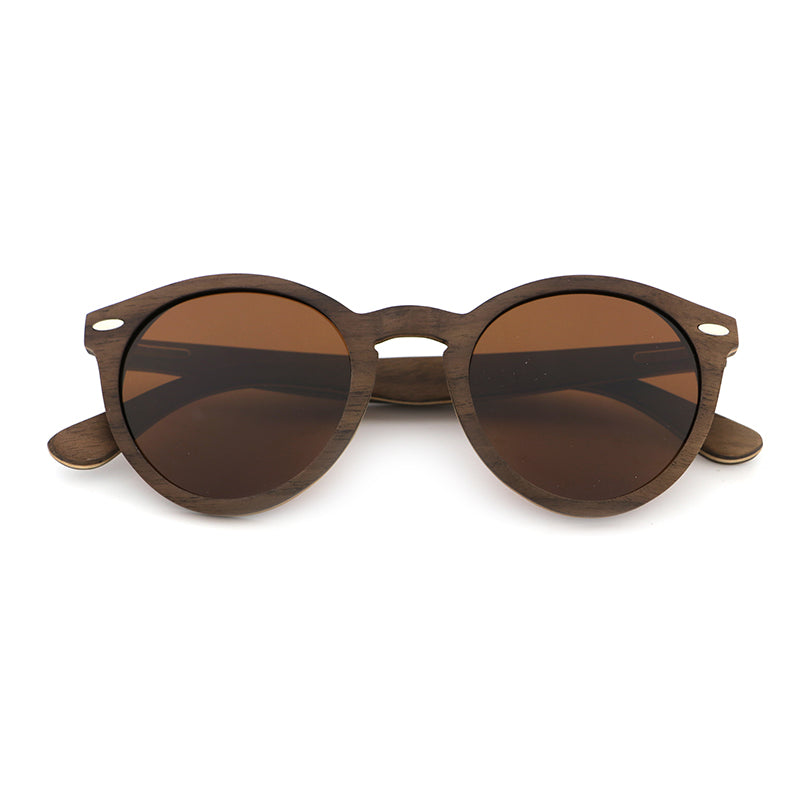 CORANA WALNUT BROWN Wooden Sunglasses Polarised Lens. Personalise them for R50.