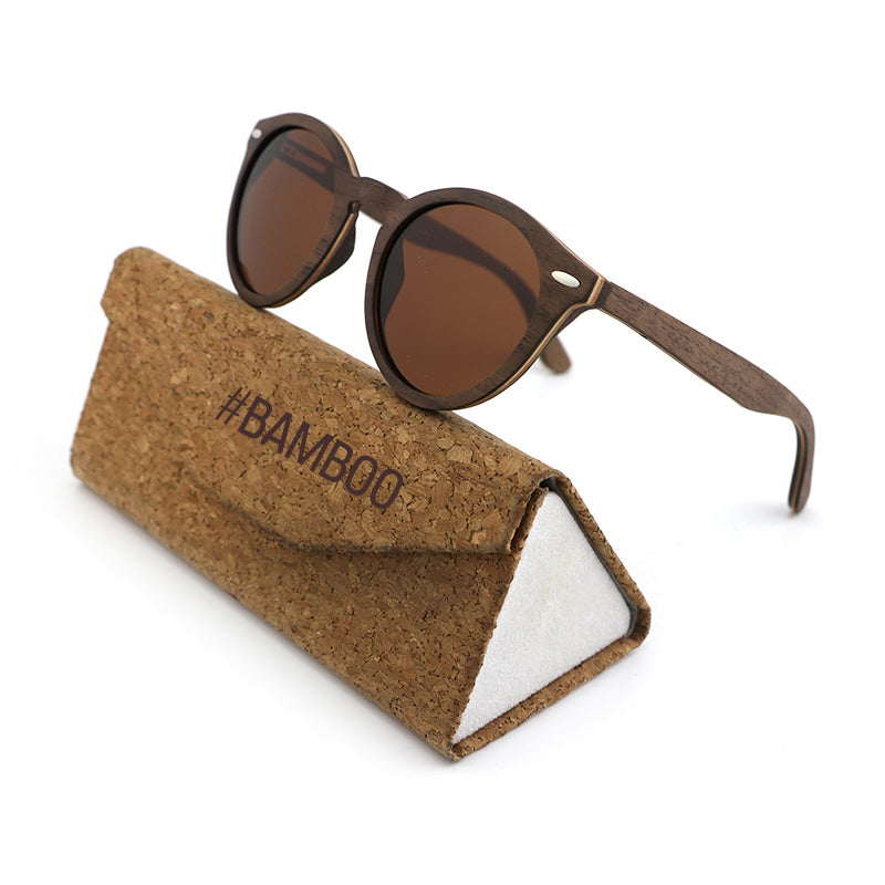 CORANA WALNUT BROWN Wooden Sunglasses Polarised Lens. Personalise them for R50.