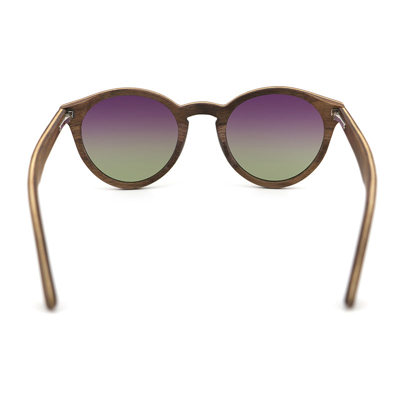 CORANA WALNUT PURPLE G23 Wooden Sunglasses Polarised Lens