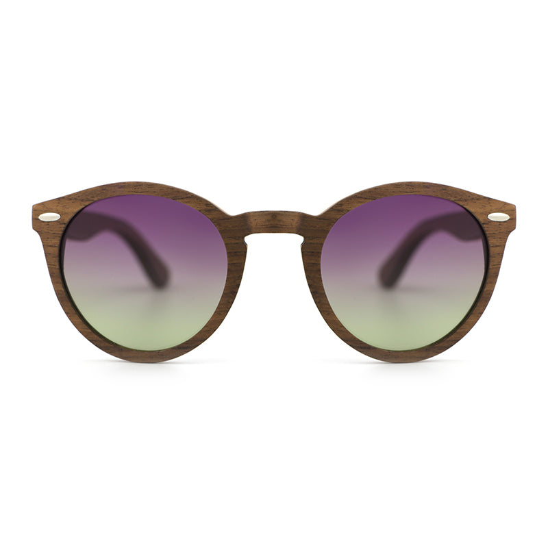 CORANA WALNUT PURPLE G23 Wooden Sunglasses Polarised Lens