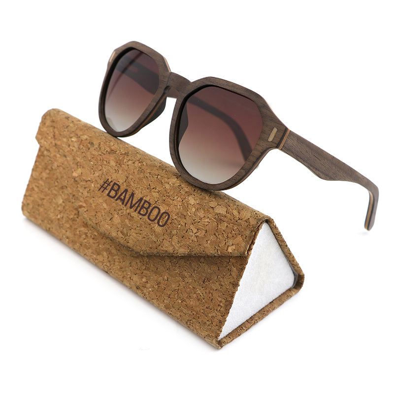AURORA WALNUT BROWN G5 Ladies Wood Sunglasses Polarised Lens