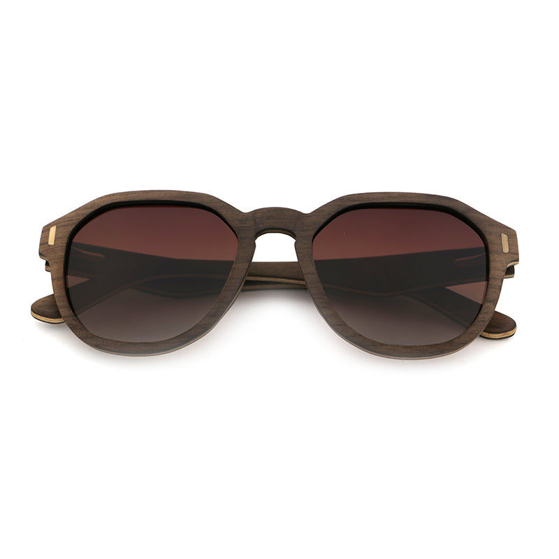 AURORA WALNUT BROWN G5 Ladies Wood Sunglasses Polarised Lens