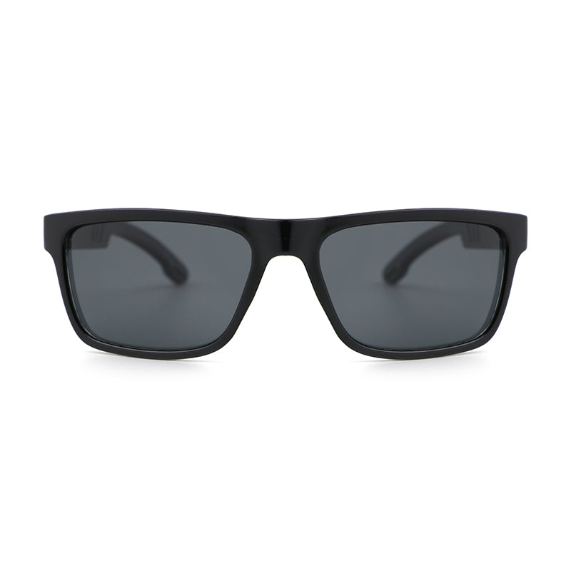 COLBY BLACK Sporty Sunglasses Polarised Lens Funky Wooden Arms