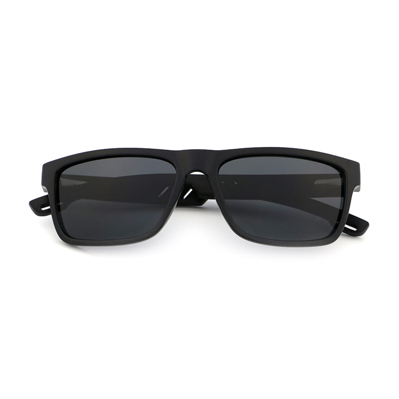 COLBY BLACK Sporty Sunglasses Polarised Lens Funky Wooden Arms