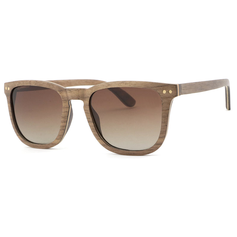 FLARE WALNUT BROWN G5 Wooden Sunglasses Polarised Lens