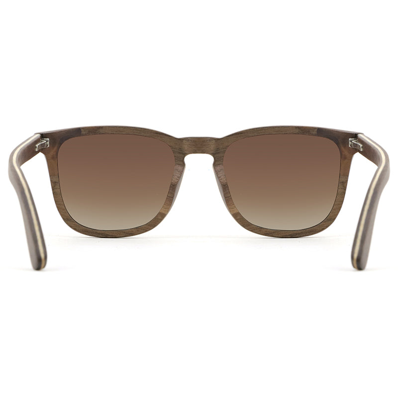 FLARE WALNUT BROWN G5 Wooden Sunglasses Polarised Lens