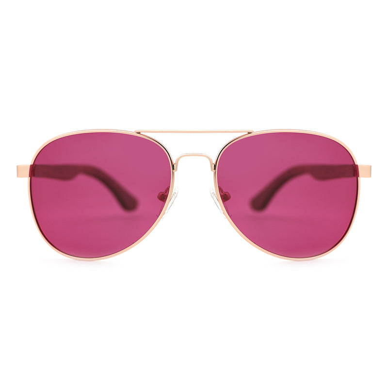 MAVERICK ROSE PINK Aviator Sunglasses Polarised Lens Wooden Arms. Personalise them for R50.