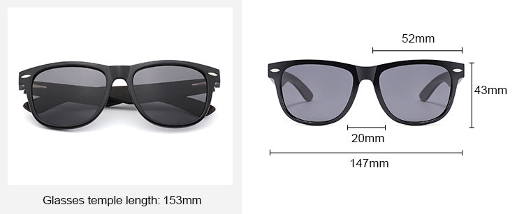 VAYA BLUE Sunglasses Polarised Mirror Lens Wooden Arms - Hashtag Bamboo