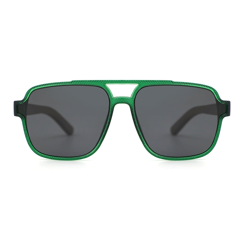 REMI GREEN Sunglasses Polarised Lens Wooden Arms