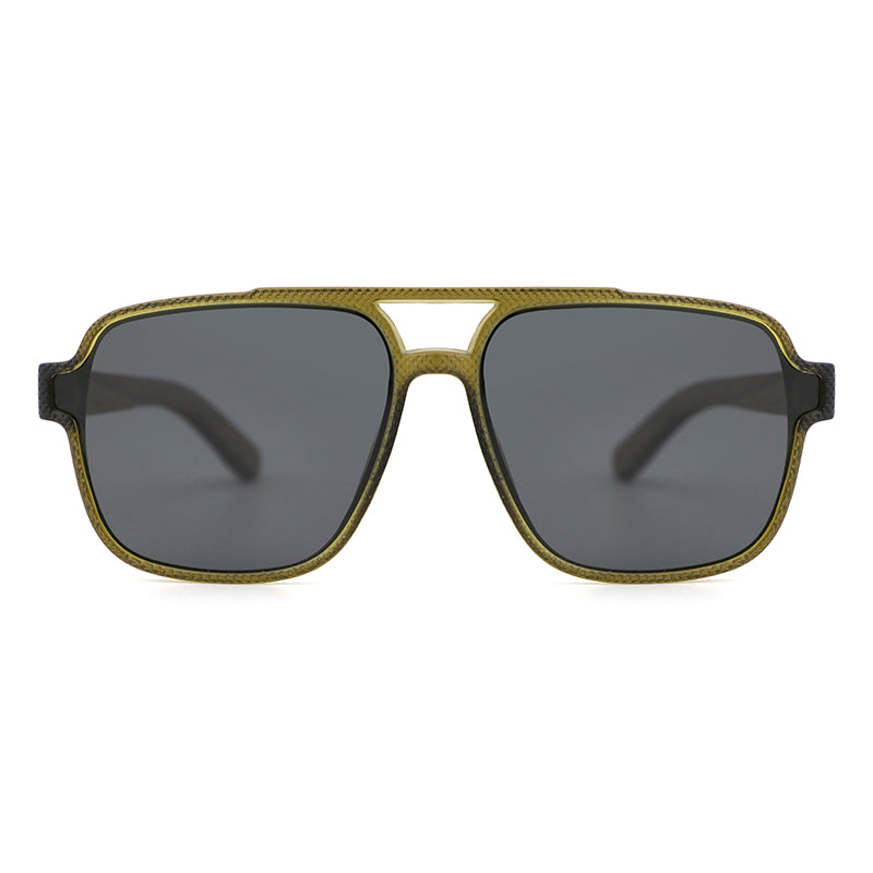 REMI KHAKI Sunglasses Polarised Lens Wooden Arms