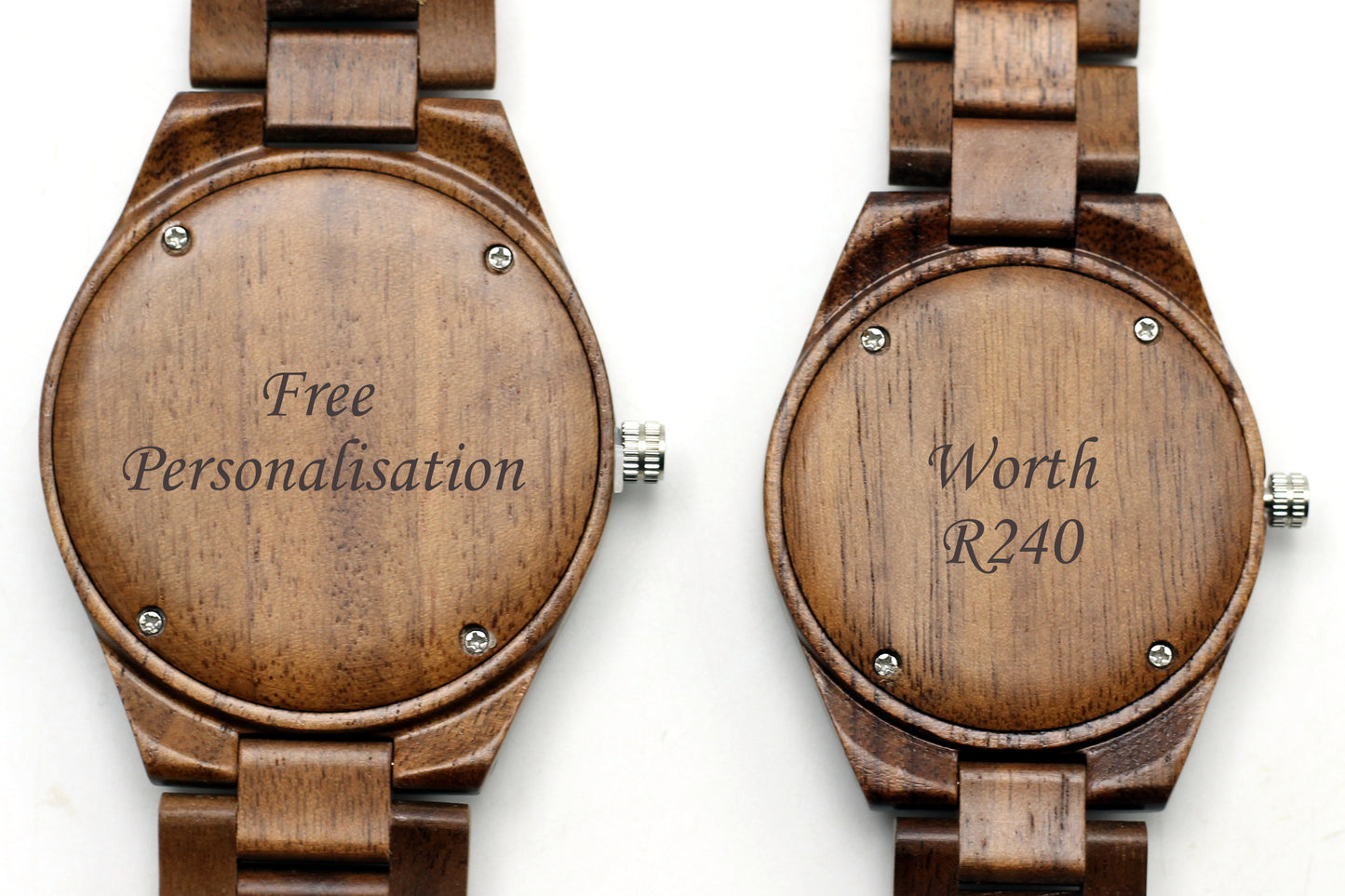 FENN WALNUT COUPLES Matching His & Hers Wooden Watches