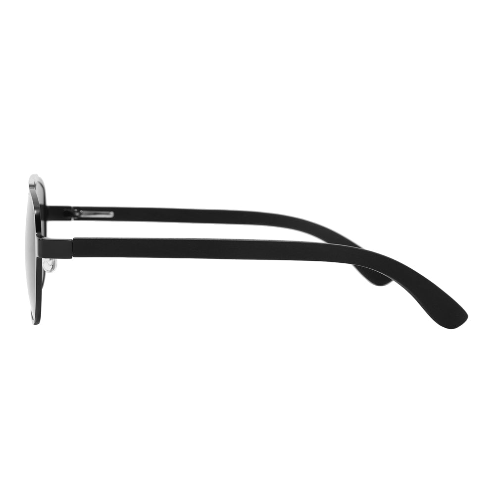 Our Men's Zeppelin sunglasses with stainless steel frame and wooden arms are the perfect accessory to elevate your style and protect your eyes. Personalise them.