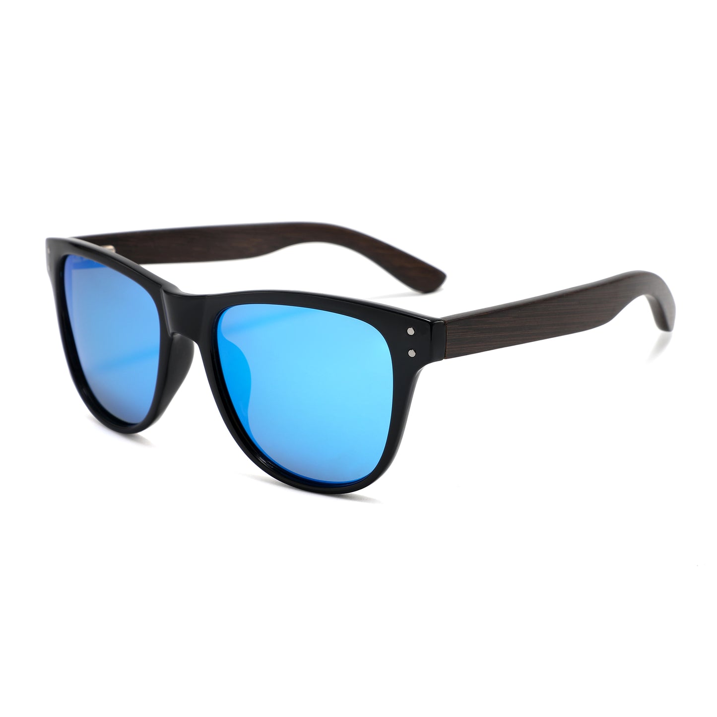 LEXI BLUE Ladies Sunglasses Polarised Lens Wooden Arms