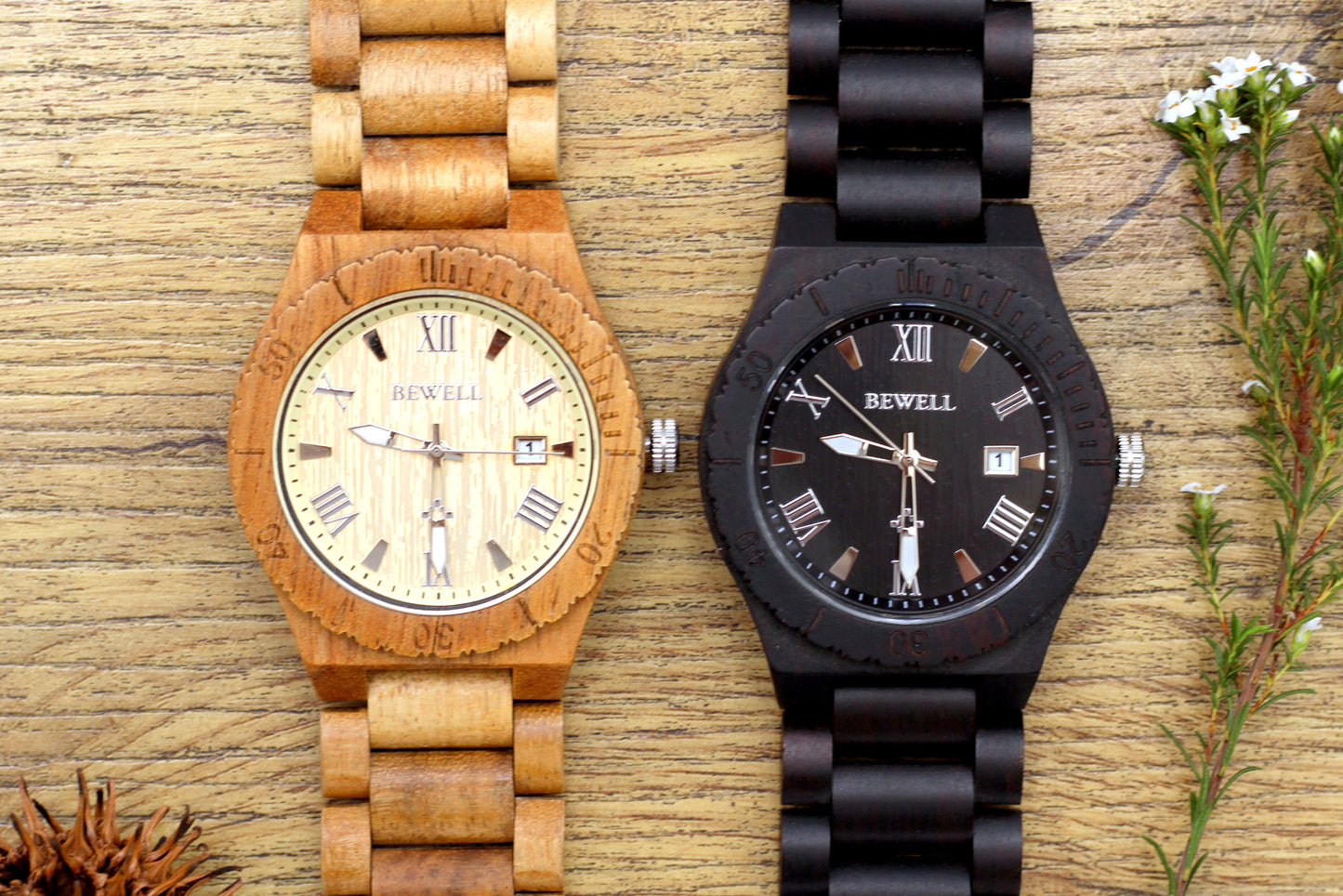 MANWOOD KHAKI BRO Men's Wooden Watch