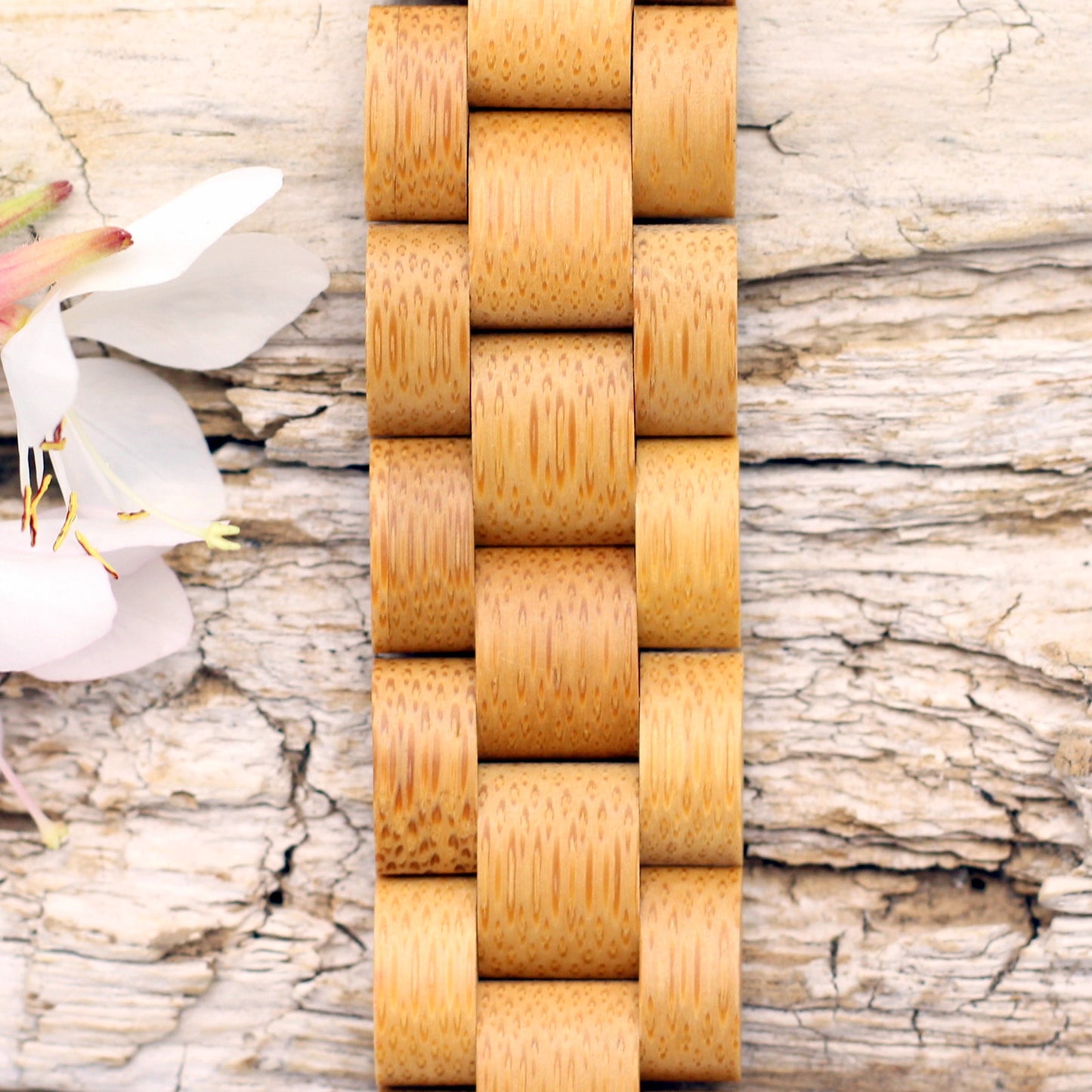 ECO HONEY Ladies Bamboo Watch with Wooden Strap - Hashtag Bamboo