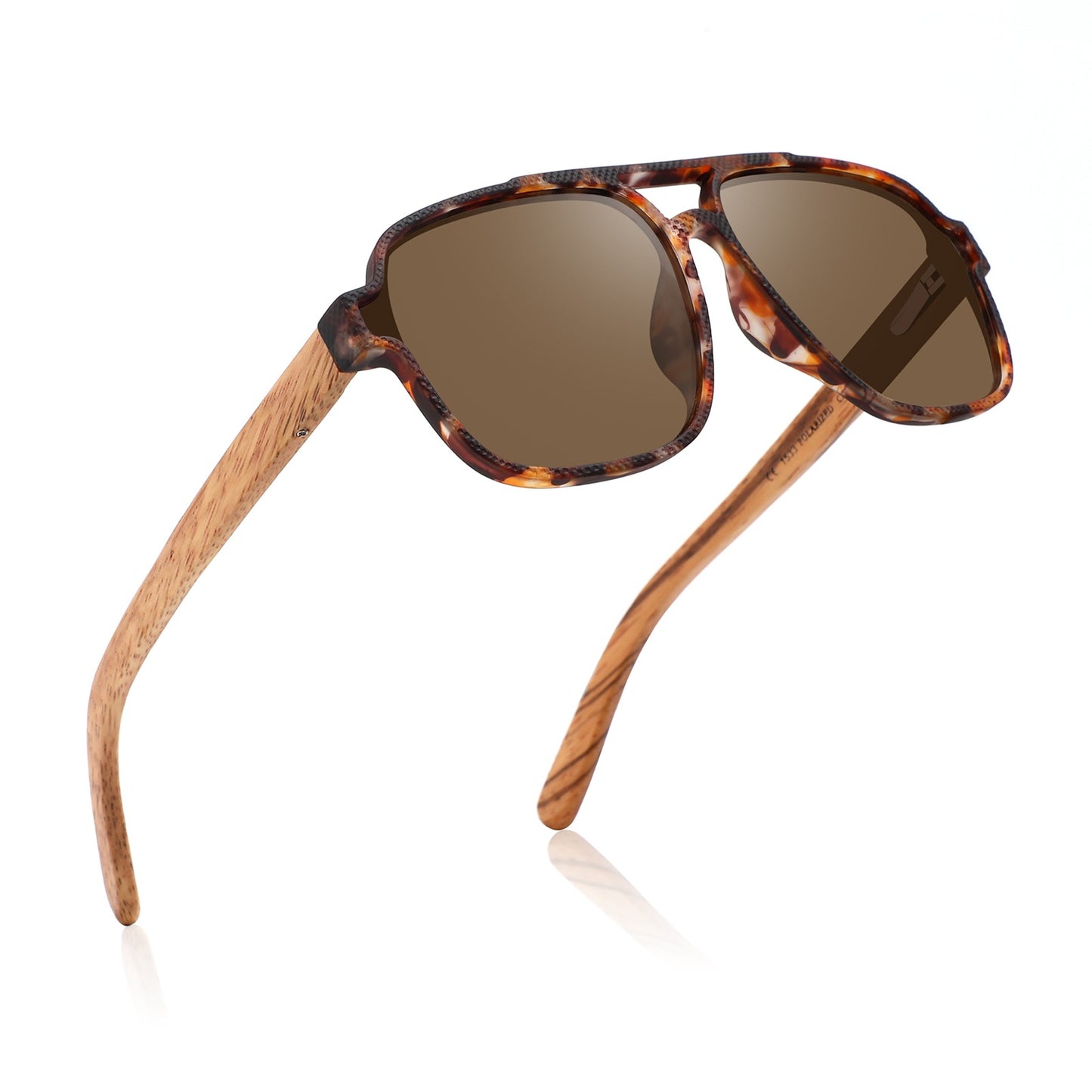 REMI BROWN TS Sunglasses Polarised Lens Wooden Arms