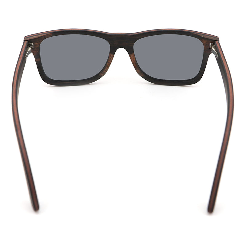 JACKMAN EBONY GREY 2 Men's Wooden Sunglasses Polarised Lens