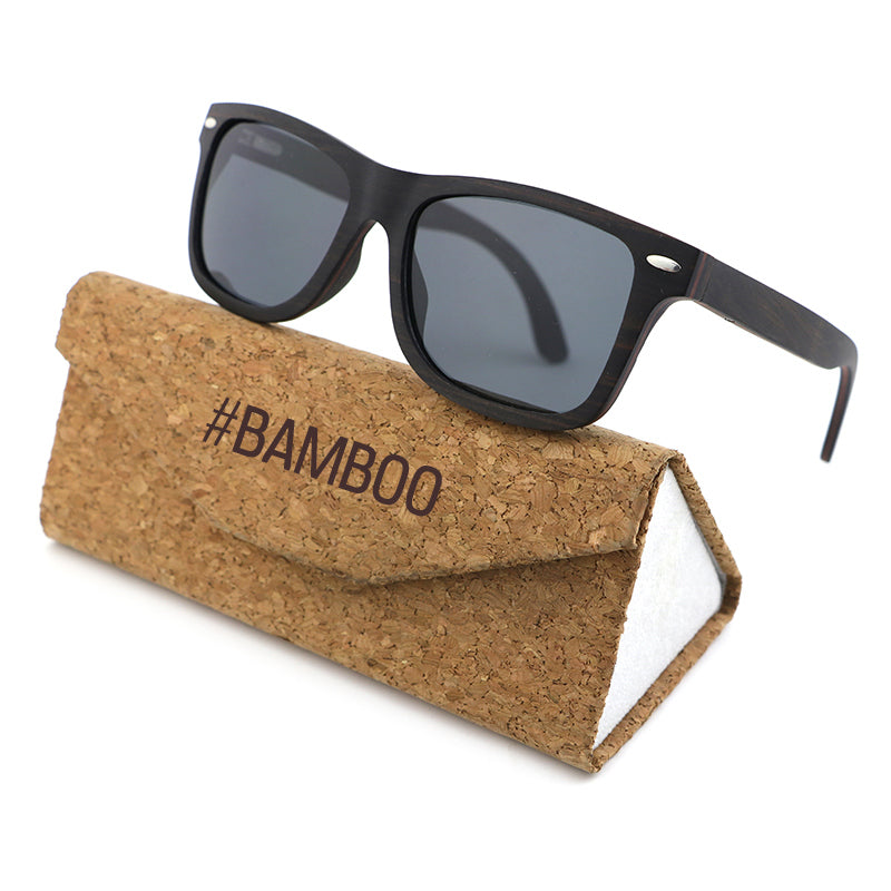JACKMAN EBONY GREY 2 Men's Wooden Sunglasses Polarised Lens