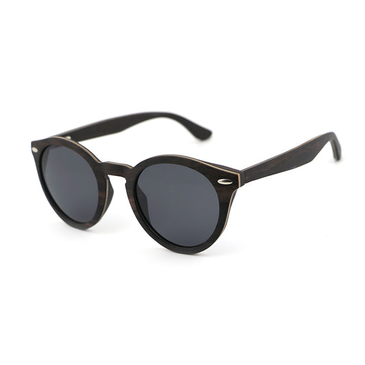 CORANA Ebony Grey Wooden Sunglasses Polarised Lens by Hashtag Bamboo