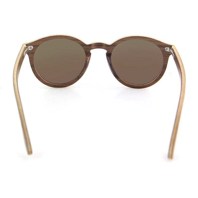 CORANA WALNUT BLUE Wooden Sunglasses Polarised Lens. Personalise them for R50.
