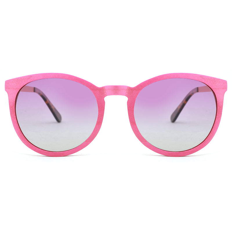 REBECCA PINK Wooden Ladies Sunglasses Polarised Lens