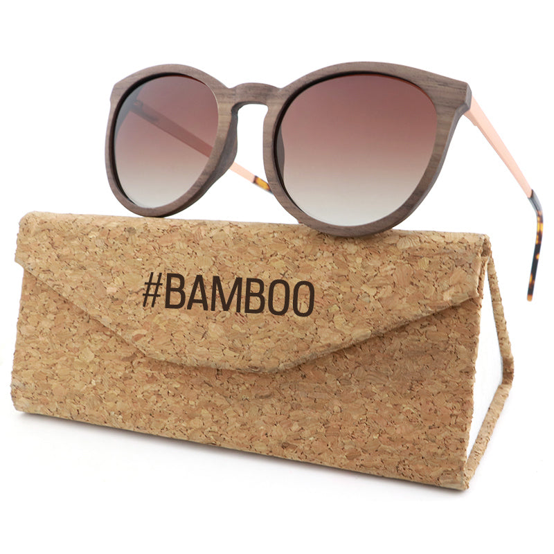 REBECCA WALNUT BROWN G5 Wooden Ladies Sunglasses Polarised Lens