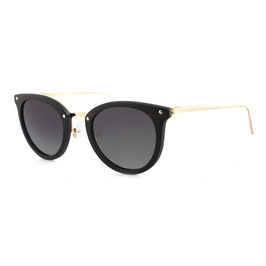 JACKIE O BLACK - Ladies Sunglasses Polarised Lens - Hashtag Bamboo
