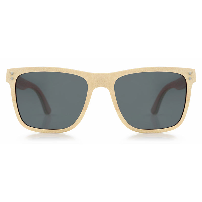 VASCO MAPLE Men's Solid Wood Sunglasses Polarised Lens - Hashtag Bamboo