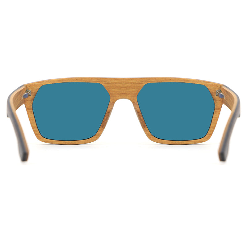 CUBANO ORANGE Men's Wooden Sunglasses Polarised Lens