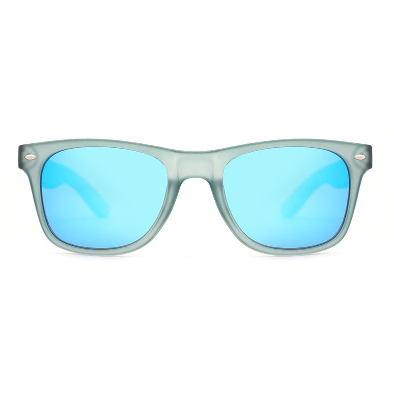 IBIZA BLUE Men's Sunglasses Polarised Lens Wooden Arms