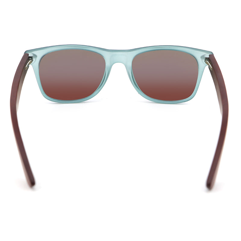 IBIZA BLUE Men's Sunglasses Polarised Lens Wooden Arms