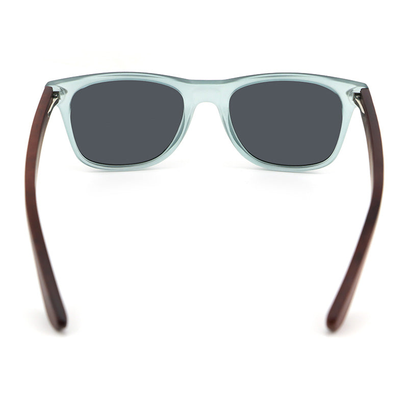 IBIZA OPAQUE BLUE Sunglasses Polarised Lens Wooden