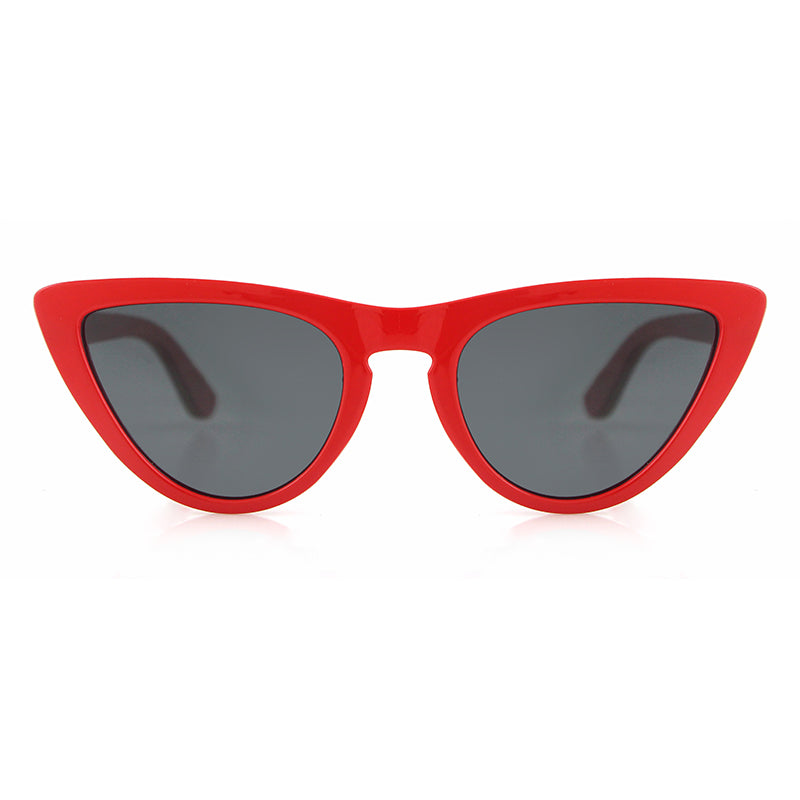 AUDREY RED Sunglasses Ladies Cat-Eye Polarised Lens