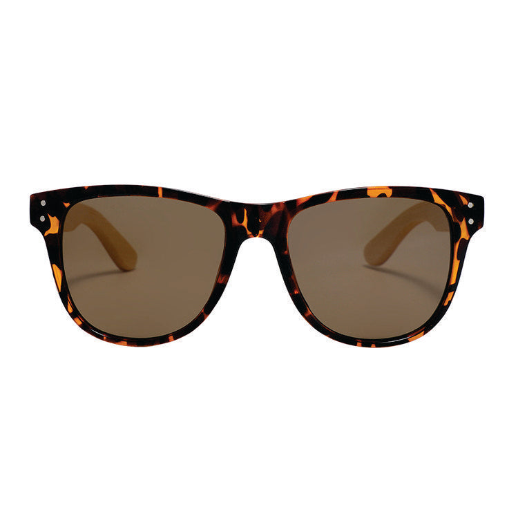 LEXI TS BROWN Ladies Sunglasses Polarised Lens Wooden Arms