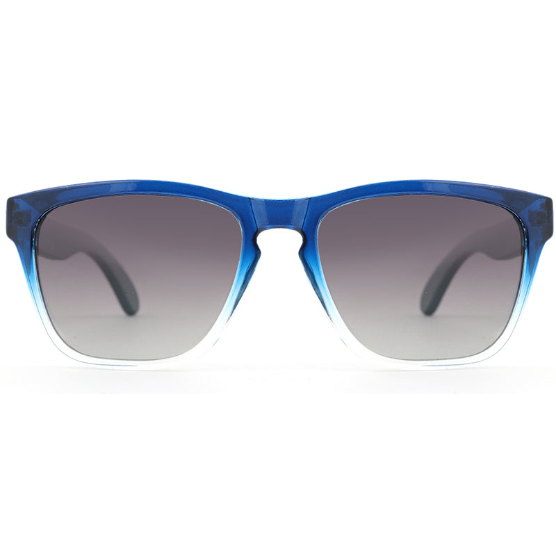 OCEANIC BLUE Ladies Sunglasses Polarised Lens Wooden Arms - Hashtag Bamboo