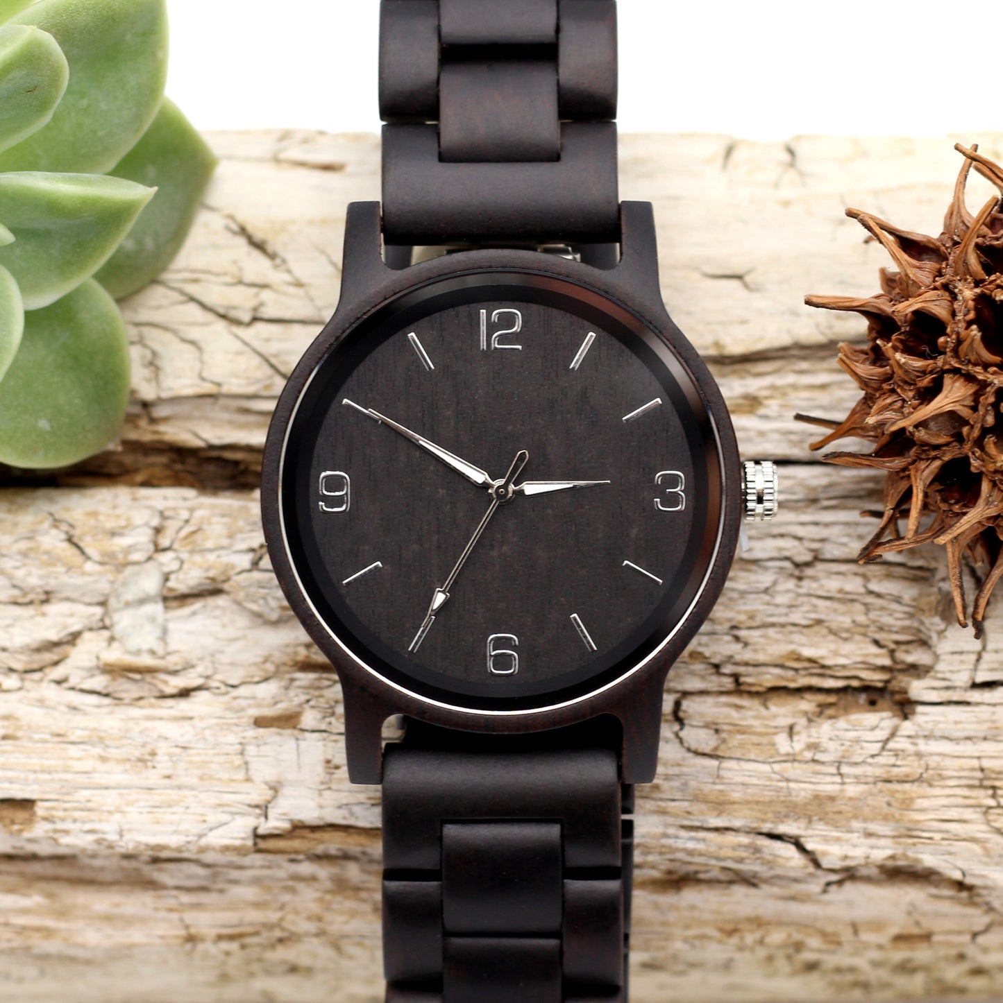 SLICK EBONY Men's Wooden Watch and Strap