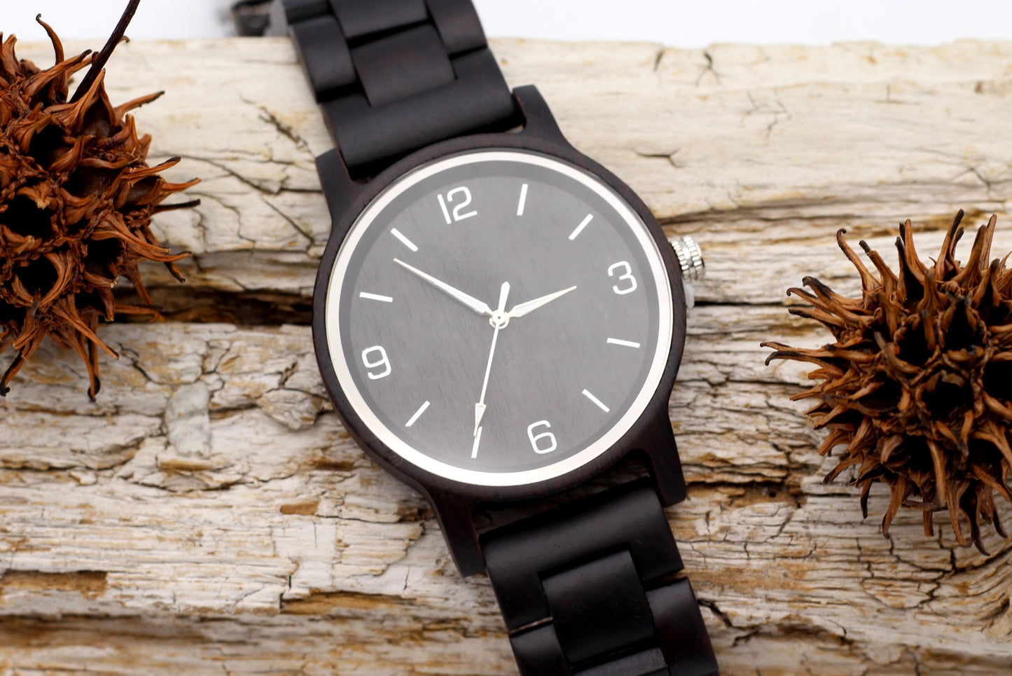 SLICK EBONY Men's Wooden Watch and Strap