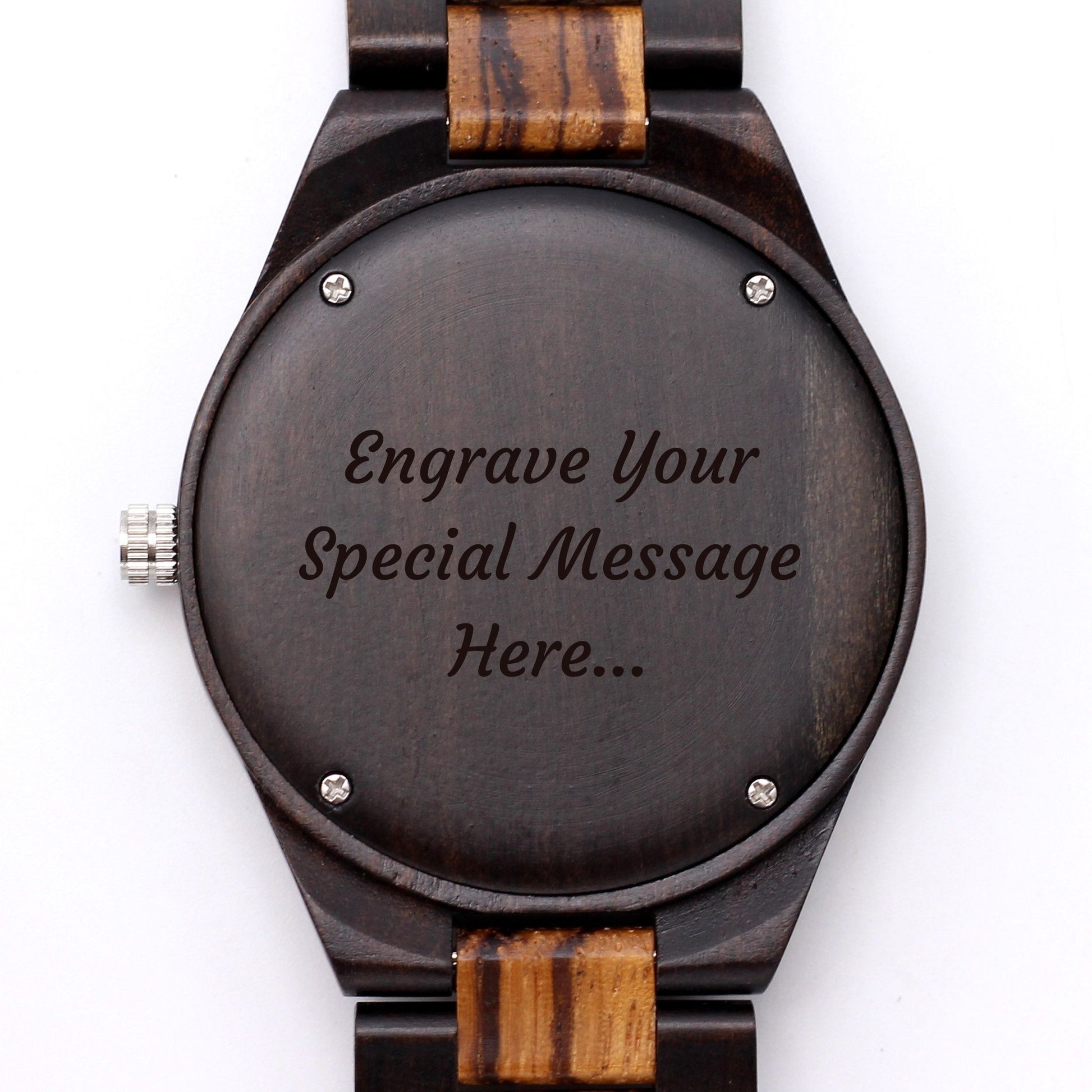 MANWOOD URBANE Men's Wooden Watch with Wood Strap - Hashtag Bamboo