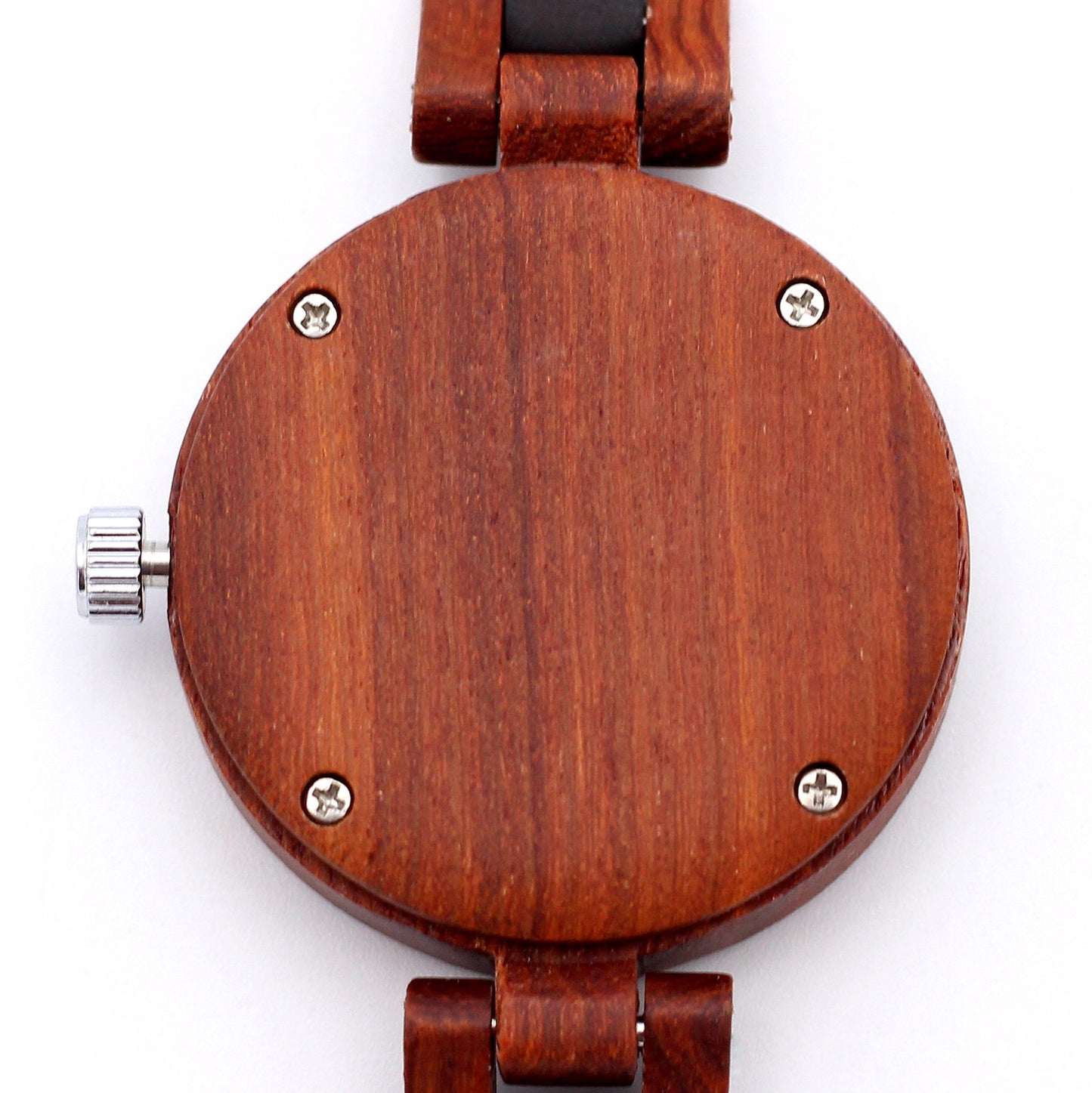 MISSDATE VERNE RED Ladies Solid Wooden Watch with DATE function - Hashtag Bamboo