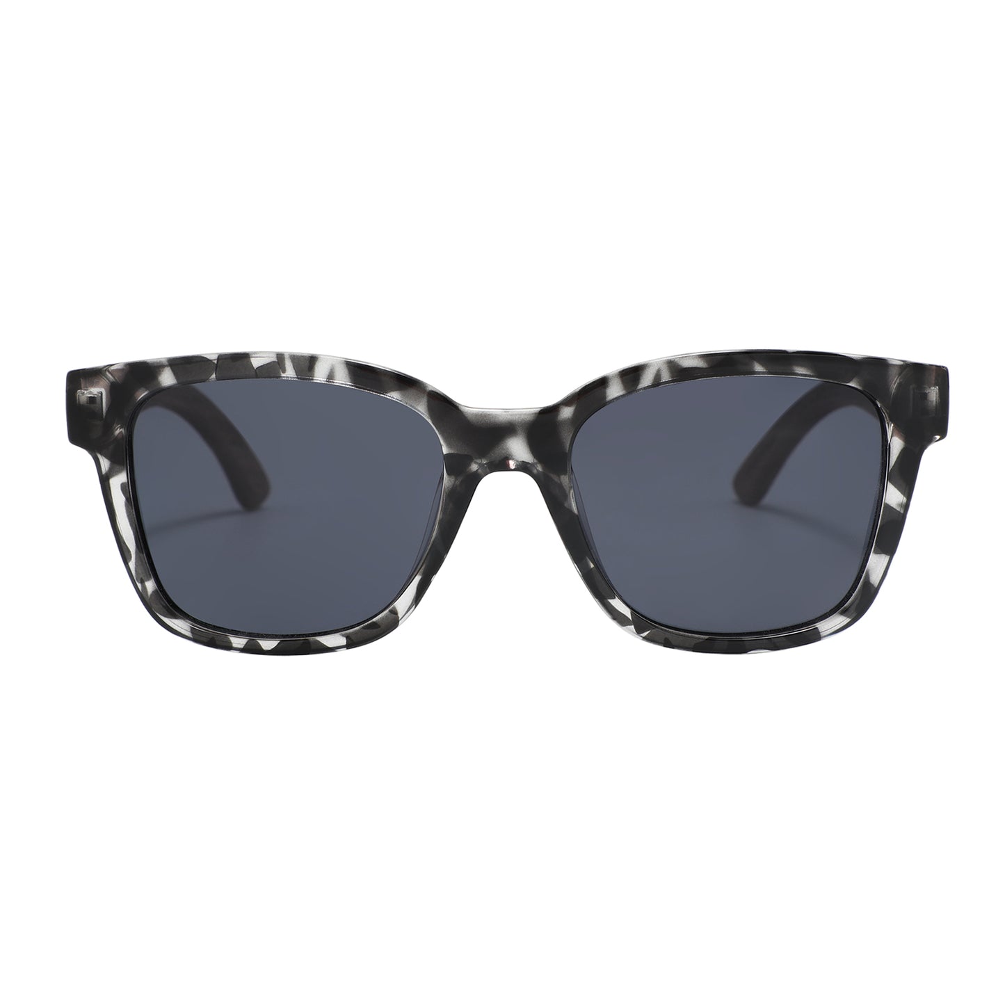 LEAH T/S BLACK Ladies Sunglasses Polarised Lens Wooden Arms