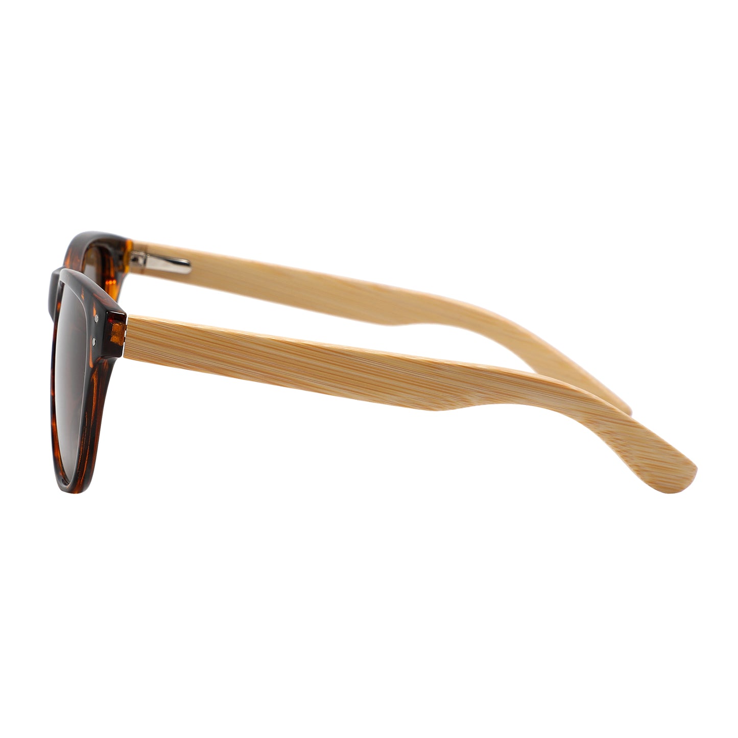 LEXI TS BROWN Ladies Sunglasses Polarised Lens Wooden Arms