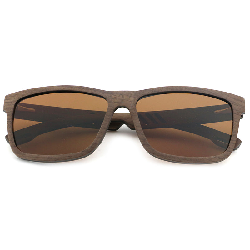 BRILL WALNUT BROWN Polarised Lens Men's Sunglasses
