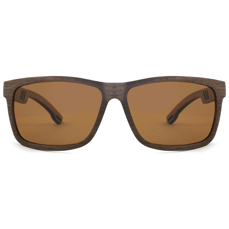 BRILL WALNUT BROWN Polarised Lens Men's Sunglasses