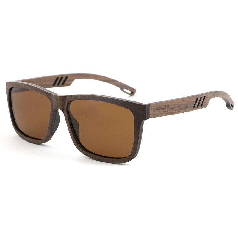 BRILL WALNUT BROWN Polarised Lens Men's Sunglasses