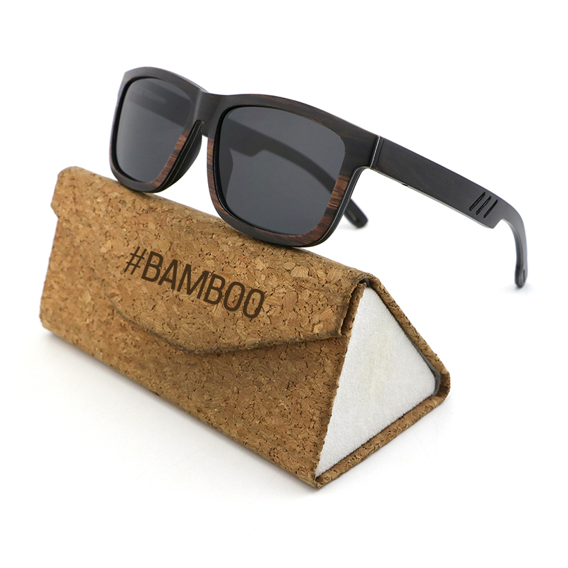 BRILL EBONY GREY Men's Wooden Sunglasses Polarised Lens - Hashtag Bamboo