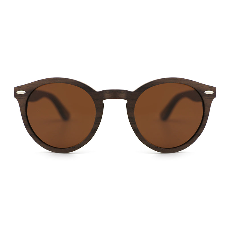 CORANA WALNUT BROWN Wooden Sunglasses Polarised Lens. Personalise them for R50.